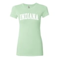 thumbnail image 2 of Wild Bobby State of Indiana College Style Women Slim Fit Junior Tee, 2 of 6