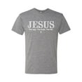 thumbnail image 2 of Wild Bobby Jesus the Way. The Truth. The Life Inspirational/Christian Men Premium Tri Blend Tee, Premium Heather, Medium, 2 of 5
