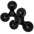 thumbnail image 1 of LOVEVER 1 Paire de Roues de Chariot de Courses Triangle Robuste pour Escalier, Bagages, Cadre en Fer, Plastique, 1 of 10
