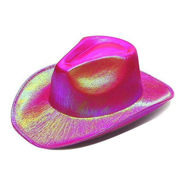 Txlixc Sombrero de vaquero femenino con decoración brillante Txlixc moda