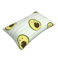 thumbnail image 3 of Naloa Avocado of a Hear Pillowcase, Throw Pillowcase, Wrinkle-Free, Stain-Resistant with Hidden Zipper for Bedroom Sofa - 14"x20", 3 of 9