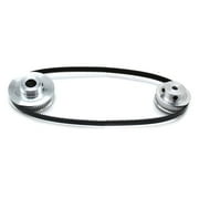 BIBABLYKE 2PCS Set 2GT Aluminum Timing Pulley 20&36 Teeth 6.35mm Bore Synchronous Wheel with 2PCS Length 200mm Width 6mm Belt