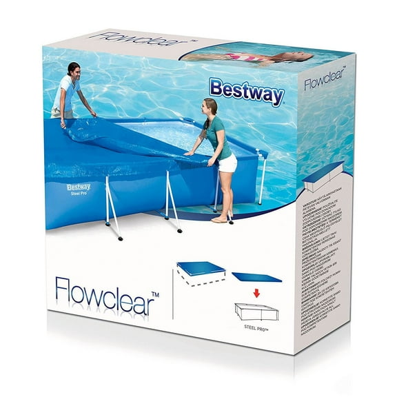 Open Box Bestway 118 x 79" Above Ground Tarp Cover for Steel Pro Pool