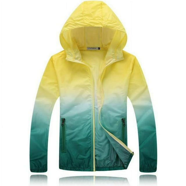 Unisex Sun Protection Jacket UPF 50+ Sun Protection Hooded SPF UV Jacket Hiking Fishing Shirt Long Sleeve Full Zip