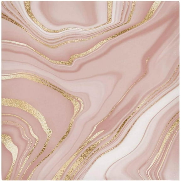 Coolnut Pink Gold Marble Cloth Napkins Set of 4,Reusable Washable Polyester Dinner Table Napkins for Kitchen,Dining,Restaurant,Party Decoration