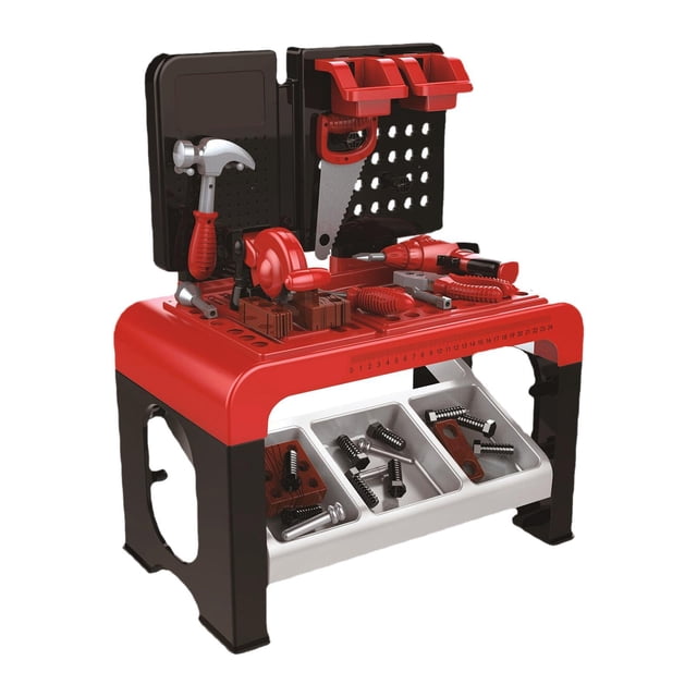 Siruishop 8Pcs Toddlers Workbench Kids Tool Bench Set Construction Toy Educational Tool A
