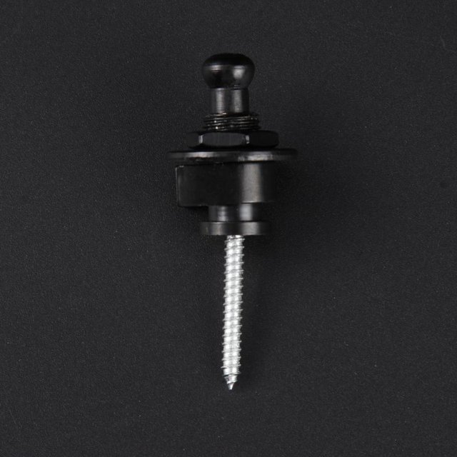 2 botones de bloqueo para cinturón de graves, accesorios duraderos para instrumentos musicales (negro) Tmvgtek Para Estrenar