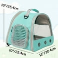 thumbnail image 4 of Portable Small Animal Carrier for Guinea Pig Bird Rabbit Turtle Hedgehog  Travel Outdoor Hangbag, 4 of 5
