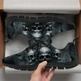 thumbnail image 3 of Customuart Skull Shoes for Men Running Shoes Black Sneakers Size 11.5, 3 of 5