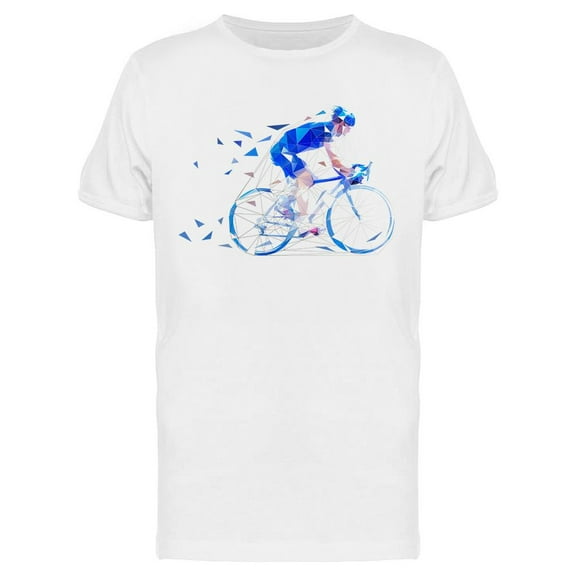 Road Cycling Low Poly T-Shirt Men -Image by Shutterstock, Male Small