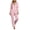 Pink, variant on Nimbly Women's Button Down Pajama Set Long Sleeve Shirt with Pants for Cozy Sleep Nightwear