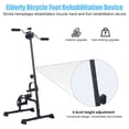 thumbnail image 5 of Trendix Pedal Exerciser Bike with Monitor, Under Desk Bike Pedal Exerciser for Hand Arm Leg Knee Tranining, Adjustable Fitness Peddler Machine for Seniors, Elderly, 5 of 9