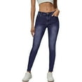 thumbnail image 3 of ClodeEU Skinny Jeans for Women ,High Waist Stretchy Classic Slimming Jeggings Denim Trousers Pants Dark Blue,Womens Plus S, 3 of 9