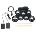 thumbnail image 2 of Hand Rolled Drum Pad, USB Electronic Drum Pad Silicone  for Beginners, 2 of 7