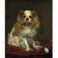 thumbnail image 2 of Manet, Edouard 12x14 Gold Ornate Wood Framed with Double Matting Museum Art Print Titled - A King Charles Spaniel, 2 of 4
