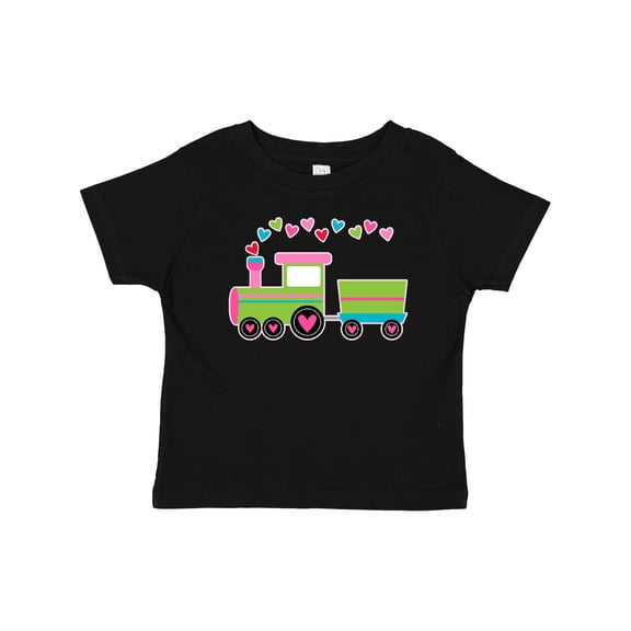 Inktastic Valentine Heart Train Boys or Girls Baby T-Shirt