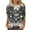 #03-Multicolor, variant on Uootdi Halloween Skull Distressed Shirts for Women Retro Button Crew Neck Long Sleeve Pullover Tops Fall Washed T-Shirts Multicolor Womens Tops
