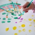 thumbnail image 5 of Hello Hobby Round Synthetic Bristle Art Brushes (6 Pack), Age Group 3+, 5 of 7