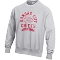 thumbnail image 2 of Men's Champion  Heather Gray Kansas City Chiefs Reverse Weave Fleece Pullover Sweatshirt, 2 of 6