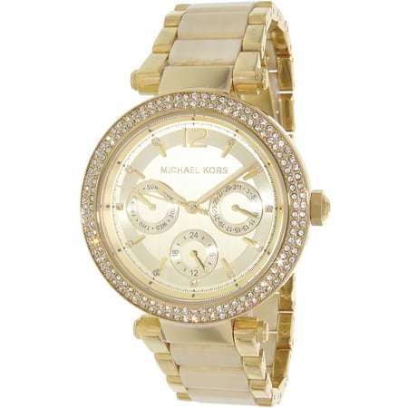 Michael Kors Women's Parker MK5956 Gold Stainless-Steel Quartz Fashion Watch