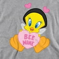 thumbnail image 2 of Looney Tunes Valentine's Day Tweety Bee Mine Unisex Adult Crewneck Sweatshirt, 2 of 5