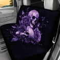 thumbnail image 5 of KUIFORTI Skull Rose Car Seat Covers Full Set 4 Pack Easy to Install Front Seat Protector Auto Seat Rear Split Bench Cover Universal Automotive Seat Cover Accessories, 5 of 7