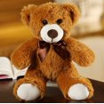 thumbnail image 1 of 35cm Cute Colorful Bow Tie Bear Doll Plush Toy Hug Bear Doll Children Birthday Gift Pillow Teddy Bear Home Living Room Bedroom heqiyong LED, 1 of 2