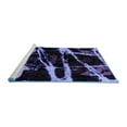 thumbnail image 2 of Ahgly Company Machine Washable Indoor Rectangle Abstract Blue Modern Area Rugs, 5' x 7', 2 of 4