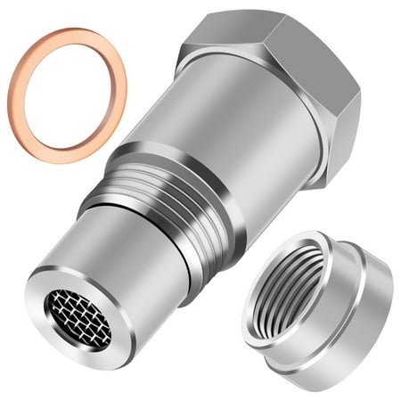 

Retrok M18x1.5 Thread Adapter Set with Screw Nut and 2 Gaskets - Stainless Steel Mounting Bung and Plugs Adapter Vehicle Welding Fittings for Replacing Drain Pipe in Car Motorcycle Boat