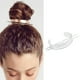 thumbnail image 3 of Jaula para moños con parte superior redonda, soporte para moños, pasador para el cabello, horquillas para el cabello, pinza para el cabello Plata, 3 of 8