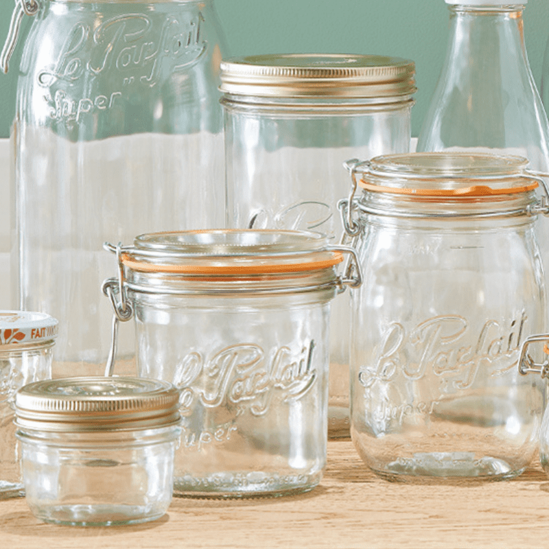 Le Parfait Super Terrine – French Glass Taper Jar With Airtight Lid For  Canning Food Storage, 4 pk / 16 fl oz - Foods Co.