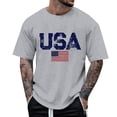 thumbnail image 5 of UAYOTSE 4th of July Mens T Shirts Independence Day American Flag Print Patriotic Tops Summer Short Sleeve Gym Workout Tees,Sizes 3XL, 5 of 5