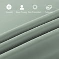 thumbnail image 3 of 2 Panel French Door Curtains With Rod Pocket Tieback Indoor Sun Blocking Grommet Curtains Thermal Blackout Curtain for Window Kitchen Patio Doors 25 x 72 Inch, 3 of 7