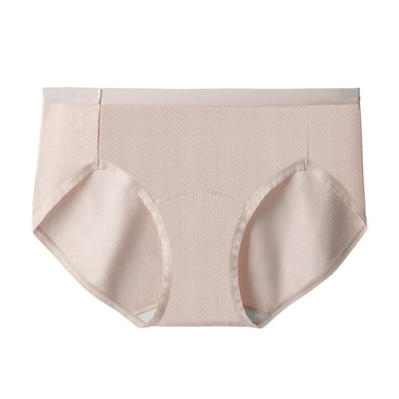 TANGNADE Panties for Women Underwear High Waist Seamless Breathable Briefs Underwear Beige