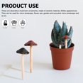 thumbnail image 6 of Howooi 2pcs Ceramic Garden Mushrooms Figurine Miniature Flower Pot Lawn Ornaments, 6 of 8