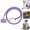 Purple, variant on Simple Long Adjustable Phone Strap, Phone Lanyard for Cellphone Case, Adjustable Crossbody Phone Strap with Tether Tab & Carabiner Clips(Red)