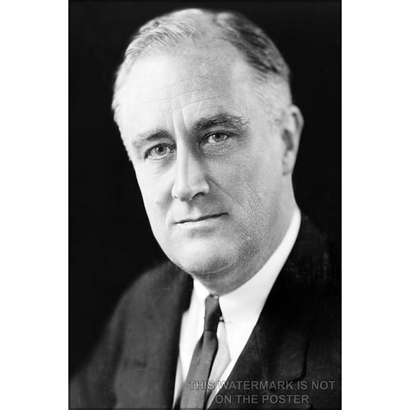 24"x36" Gallery Poster, Franklin D. Roosevelt