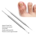thumbnail image 2 of Ingrown Toenail Tool Ingrown Toenail File Lifter Double Ended File Nail Cleaner Stainless Steel Manicure Pedicure Nail Care Tool, 2 of 5