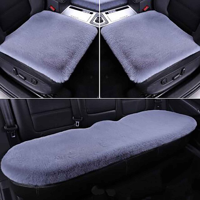 Openpig Imitation Seat Cover Car Seat Cushion Interior Plus Velvet Thick Warm Three-piece Set