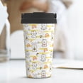 thumbnail image 6 of Uemuo Rabbit And Milk Tea Print Carry Insulated Coffee Mug, Travel Mug with Hidden Handle, Insulated Coffee Flask, Leak-proof Travel Mug Insulated Mug for Office, 6 of 8