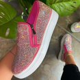 thumbnail image 2 of Zapatillas deportivas con purpurina para mujer Shoesbeige-36/39/Rose Red kaili Sencillez, 2 of 3