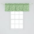 thumbnail image 2 of Ambesonne Snakeskin Print Window Valance, Dotted Wild Reptile, 54" X 18", Pale Green Lime Green, 2 of 3