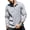 Gray, variant on GINGTTO Men's Ribbed Knit Long Sleeve Polo Shirt - Slim Fit Casual Collared Pullover Top.