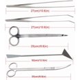 thumbnail image 2 of Aquarium Tools Kit in Long Stainless Steel Tweezers Scissor Spatula Multi Functional Aquarium Tank Tool Set for Fish and Aquatic Plants Tools Steel Aquascaping Kit Cleaning Fish Start, 2 of 7