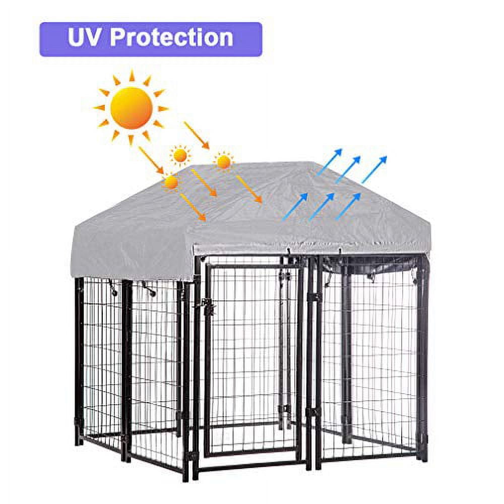 FDW OutDoor Heavy Duty Playpen Dog Kennel with Cover, X-Large, 54"L