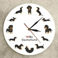 thumbnail image 1 of Reloj de Pared con Tema de Dachshund Perfecl Reloj de pared Pulgadas Funciona con Pilas, 1 of 7