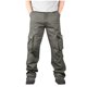 thumbnail image 2 of Puntoco Pantalones casuales largos para hombre, pantalones deportivos cargo con cintura elástica, cierre de velcro, cordones y múltiples bolsillos con correa en la pierna para hombre, 2 of 5