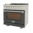 thumbnail image 6 of Professional 36-in Natural Gas Range Oven in Cement Gray w/ True Simmer Burners, 6 of 14