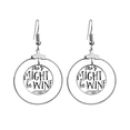 thumbnail image 1 of Esto podría ser vino diseño de encaje Los pendientes cuelgan del aro de la joyería del círculo de la gota Unbranded M, 1 of 3
