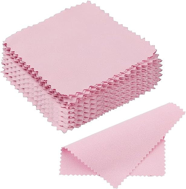 20 Pcs Silver Polishing Cloth, Double Sided Silver Polishing Cleaning